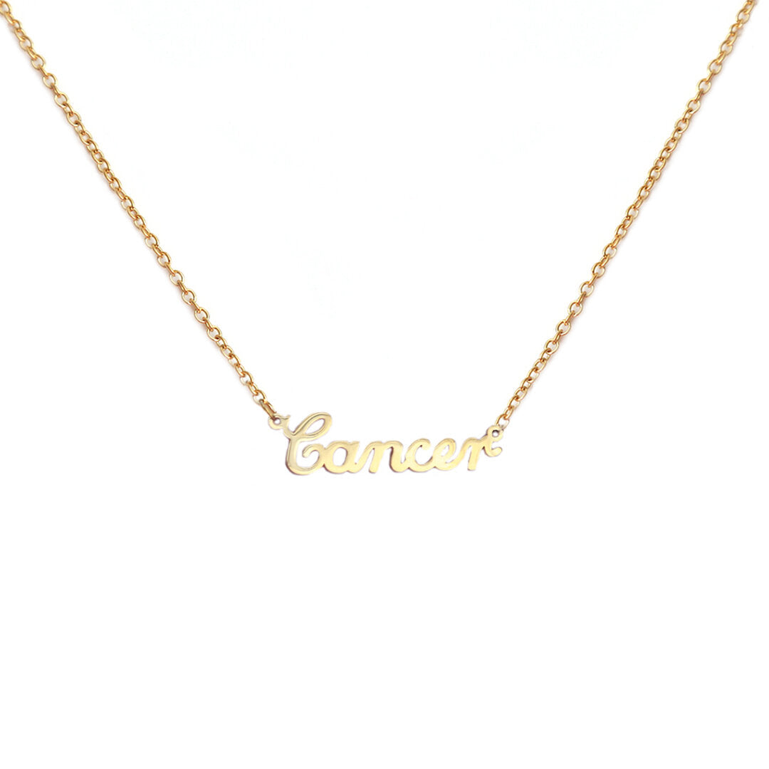 Collier en or cancer