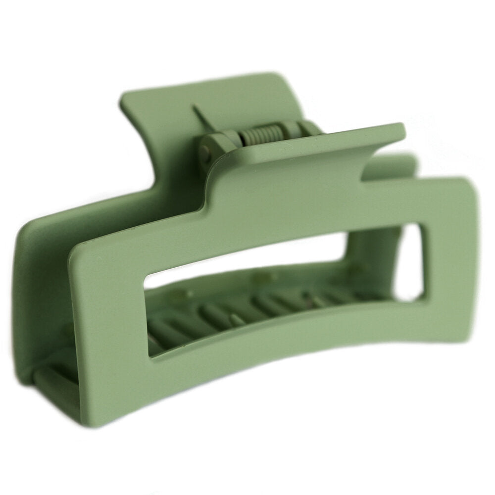 Hair clip straight sage green