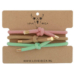 Ensemble de bracelets knots perfect pastel (set of 3 pcs.)