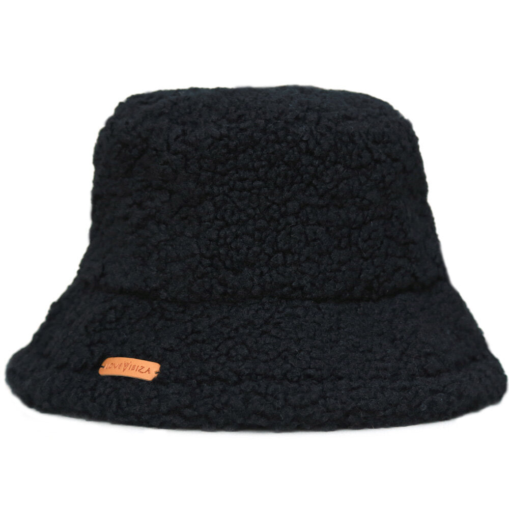 Bucket hat teddy black