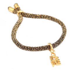 Bracelet de fête d'amour d'or