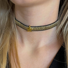 Choker golden sparkle