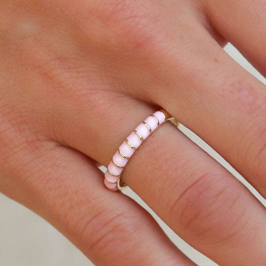 Bague pink stripe