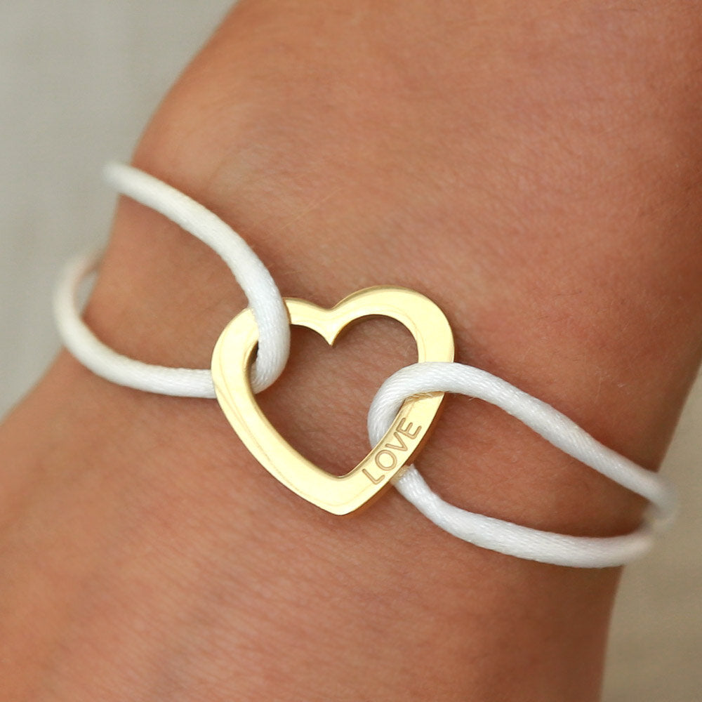 Armband süße Liebe weiß