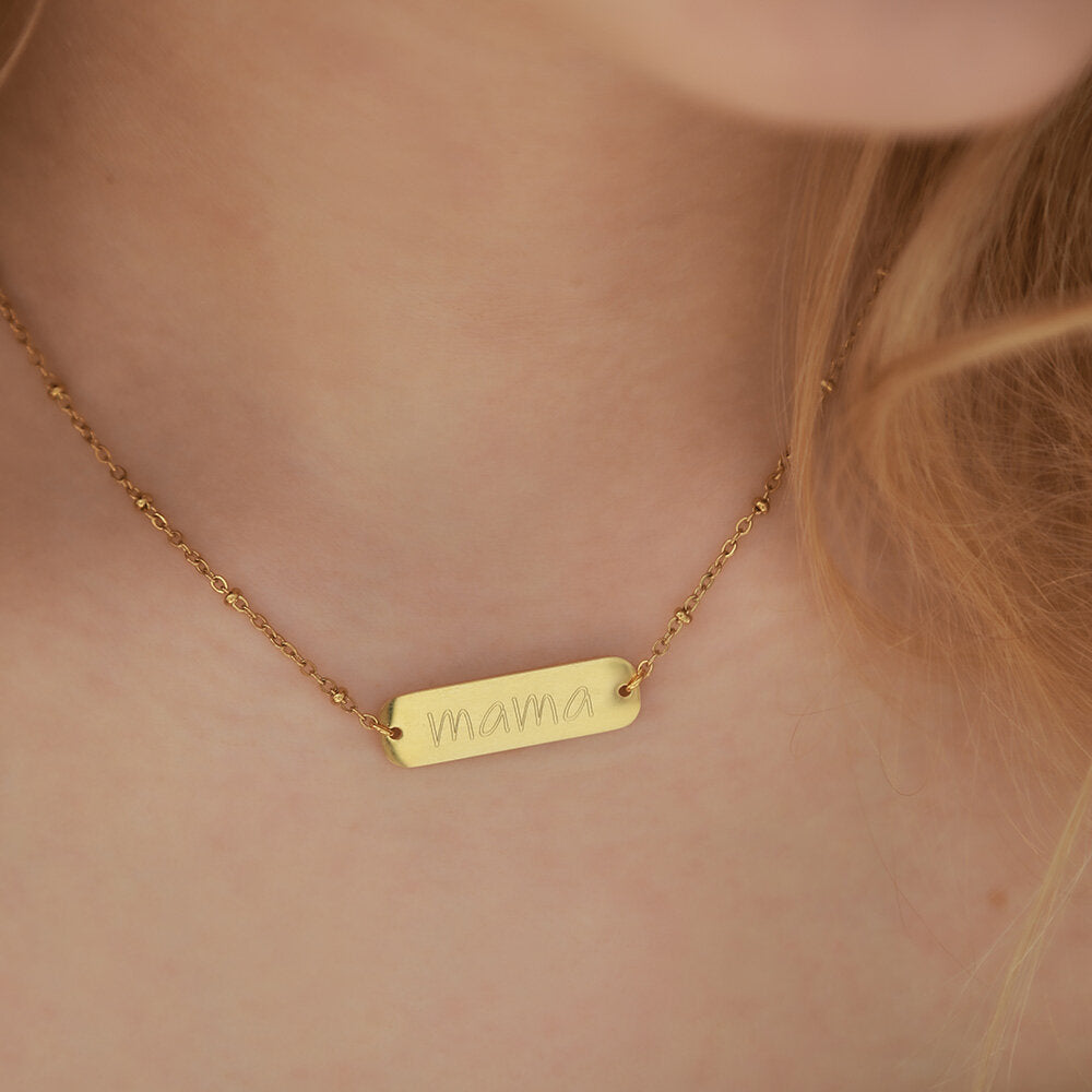 Engraved bar necklace - customize yourself!